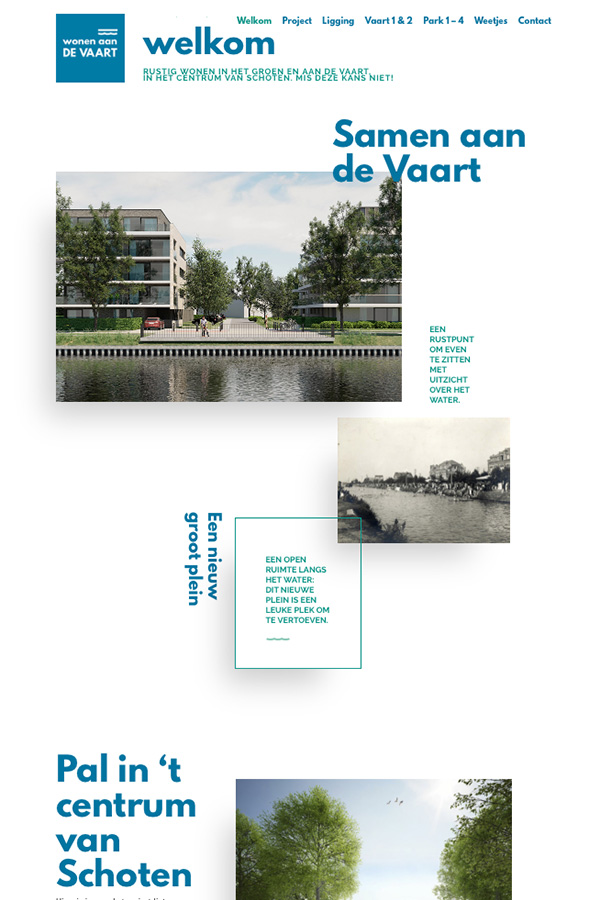 wonen aan de vaart schoten