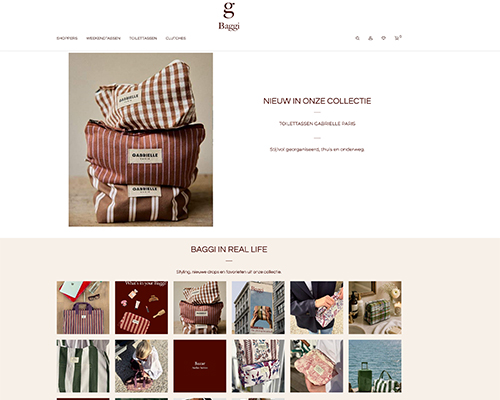 Baggi webshop woocommerce